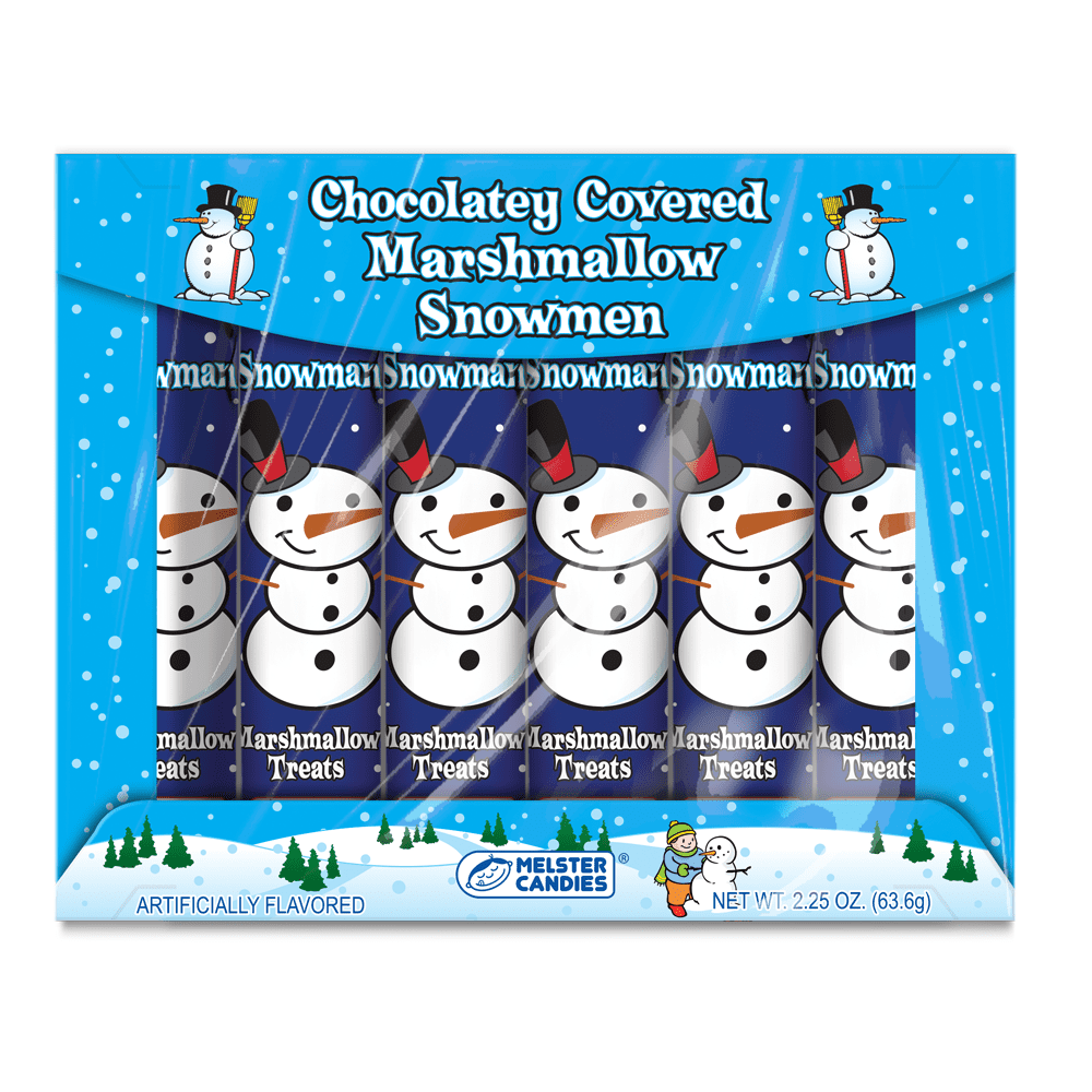 Melster Chocolatey Covered Marshmallow Snowmen, 2.25 Oz.