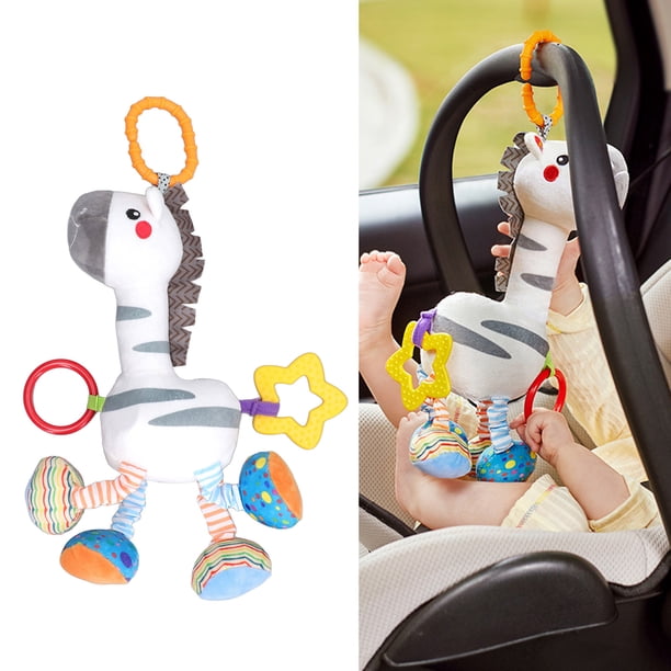 Juguete de Sonajero Colgante para bebé Asiento de Coche Suave Juguete Chirriante Arrugado Colgante de Cochecito de Animal Relleno para Bebés Niños y Niñas de 3 6 9 a 12 ANGGREK Otros
