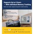 thumbnail image 3 of A&D Medical Bluetooth Blood Pressure Monitor, Upper Arm, Wide Cuff, Digital, Heart Rate Detection (UA-767F), 3 of 6