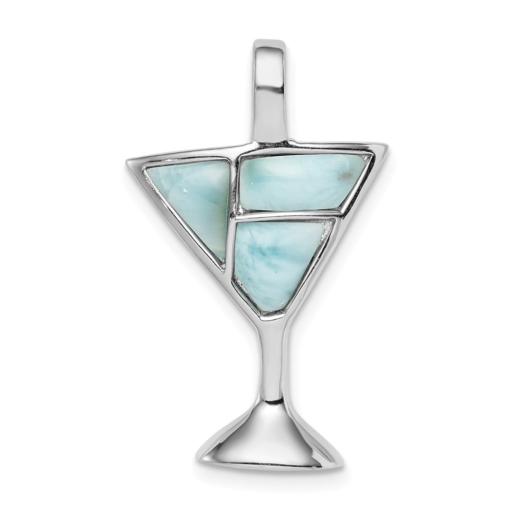 Solid 925 Sterling Silver Larimar 