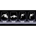 thumbnail image 2 of Orca Whale Stemless Wine Glass Set for Women and Men - 4 Pieces, 2 of 4