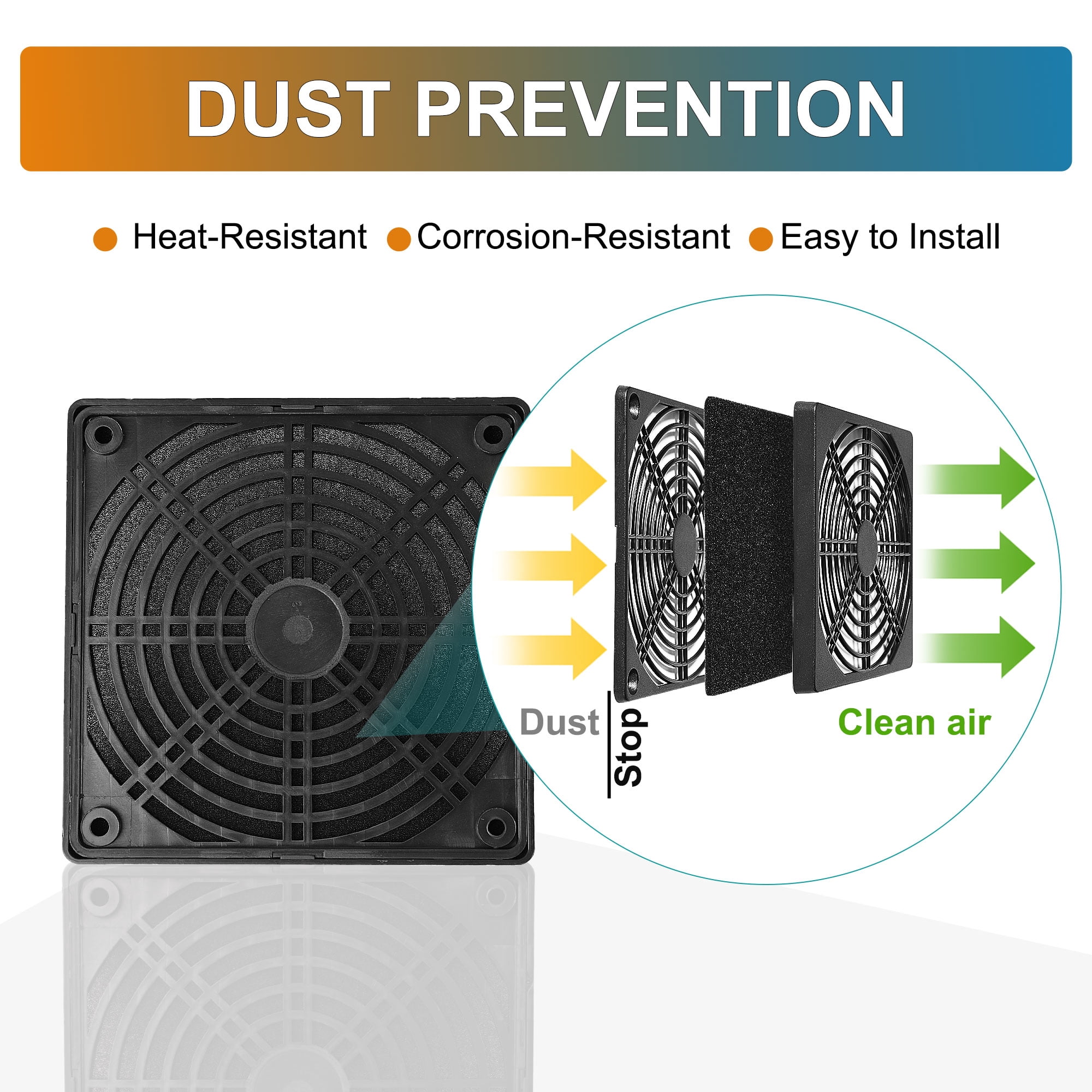 Unique Bargains 1 Pack 120mm Fan Dust Filter PC Computer Case Fan Dust Filter
