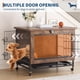 thumbnail image 5 of Historyli Jaula multifuncional para perros con 2 puertas, resistente, de madera, para interior, con mesa auxiliar para perros pequeños, como se muestra., 5 of 8