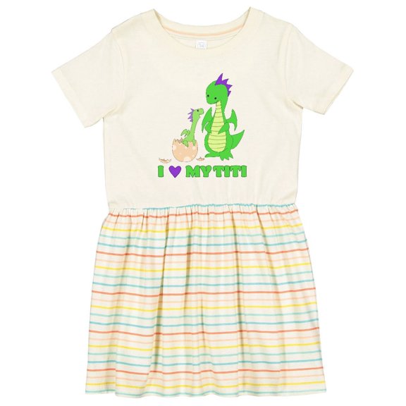 Inktastic I Love My Titi Girls Toddler Dress