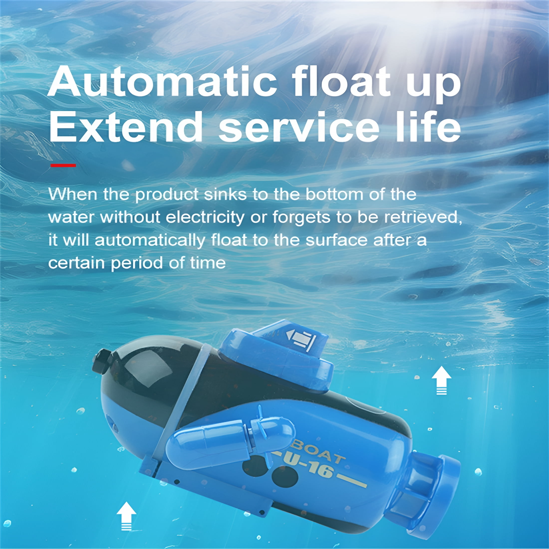 BESTSKY 2026 New Mini Model Nuclear Submarine Rechargeable Rc Boat Toy Remote Control Submarine,Yellow,For Water Play,Outdoor Fun,Remote Control Games,Imaginative Exploration