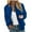 Dark Blue, variant on Women's Floral Zip-Up Bomber Jacket – Lightweight Long Sleeve Stand Collar Casual Outerwear for Spring & Fall