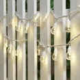 Mainstays 100Count LED Plastic Globe Outdoor String Lights, with White