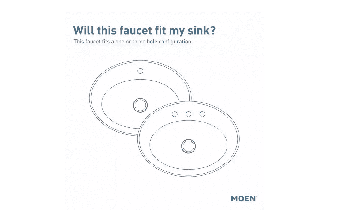 MOEN 84516BL Findlay Single-Handle Single-Hole Bathroom Faucet in Matte Black