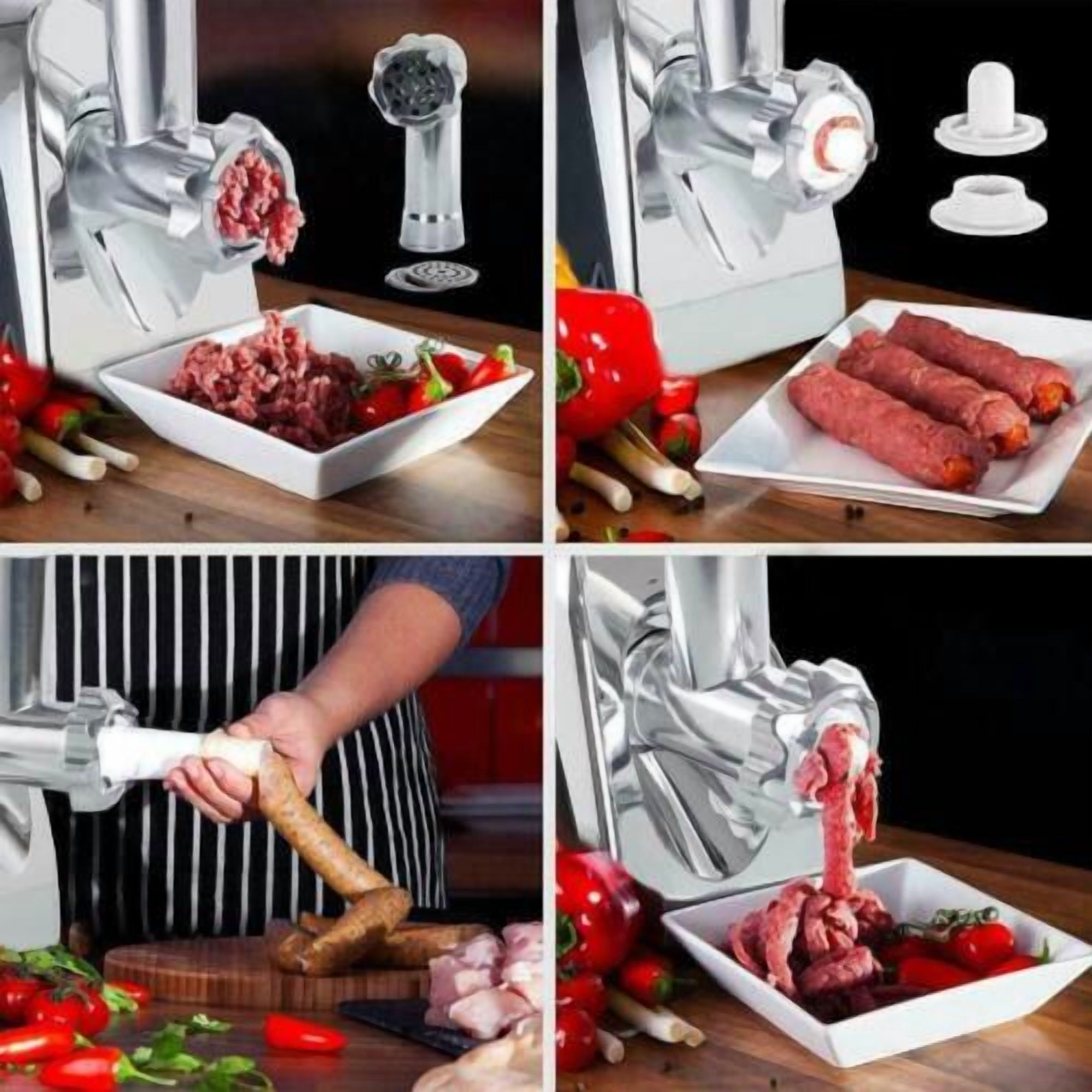 WinHolder 3500W Electric Meat Grinder Sausage Stuffer Mincer Home Appliances With Blades