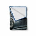 thumbnail image 2 of Vintage Car Soft Flannel Fleece Blanket, American Classic Old Style Fifties Auto Wheels Transportation History Art Print, Cozy Plush for Indoor and Outdoor Use, 70" x 90", Blue Beige, by Ambesonne, 2 of 6