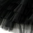 thumbnail image 4 of SWSMCLT Women's Ruffle Tutu Skirt Mesh Skirt Summer Bubble Skirt Pleated Chiffon Cute Aline Fashion Mid Thigh Black X-Small-Large, 4 of 4