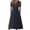 Navy, variant on Womens Dresses Summer Midi Solid Color Casual Long Summer Sun Dresses Women Beach Vacation Loose Dressy Summer Clothes for Women