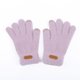 thumbnail image 2 of Guantes de felpa con pantalla táctil, guantes de punto con forro polar cálido para invierno, guantes de cinco dedos de terciopelo de visón para ciclismo al aire libre, 2 of 6