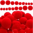 thumbnail image 3 of Miangastore 50 Pcs Pompons Rouges Accessoires de Vêtements Pompons Moelleux Matériaux Faits Main Diy, 3 of 8