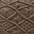 thumbnail image 5 of Ornavo Home Pouf Ottoman Foot Rest - 100% Cotton Pouffe - Hand Knitted Macrame Braid - Boho Round Stuffed Ottoman for Living Room, Bedroom, 5 of 6