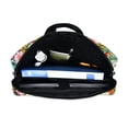 thumbnail image 5 of FORMRS 16" Laptop Bag Carrying Sleeve Case with Handle Travel Shoulder Briefcase, Pink Floral Tomatoes, 5 of 8