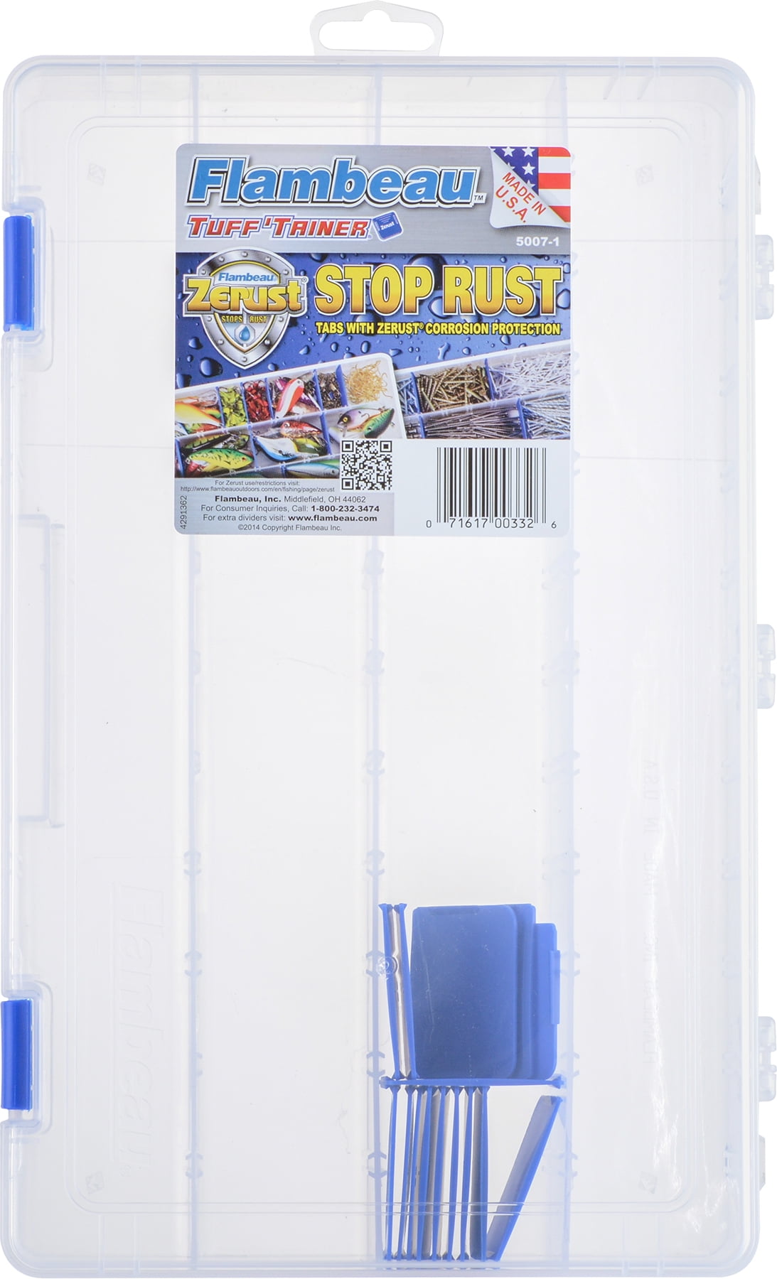 Flambeau Tuff Tainer Tackle Box with Zerust, 5007 by Flambeau