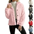 thumbnail image 6 of Women's long-sleeved comfortable and warm wool bed Coat with zipper stand collar,, 6 of 8