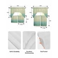 thumbnail image 5 of Teal Blue Gradient Ocean Swag Curtains for Living Room/Bedroom Windows, Glowing Horizon Sky Scenery Kitchen Curtains and Valances Set 36 Inch Length, Light Filtering Swags Valance Curtain Panels, 5 of 5