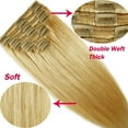 thumbnail image 3 of LELINTA 20 inch Double Weft 150g Straight Hair 100% Remy Human Hair Natural Style 8 Piece Non Synthetic Hair Weaving Extensions, 3 of 5