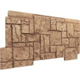 thumbnail image 3 of Ekena Millwork 49"W x 24 1/2"H x 1 1/4"D Castle Rock Stacked Stone, StoneWall Faux Stone Siding Panel, Wheat Field, 3 of 9