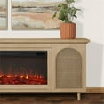 thumbnail image 4 of Pemberly Row 76" Landscape Electric Fireplace TV Stand in White Oak, 4 of 9