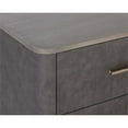 thumbnail image 4 of Sunpan Altman 62" Modern Wood Dresser with Six Soft Closing Drawers in Gray, 4 of 5