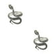 thumbnail image 2 of Qarigey anillos de tamaño ajustable tendencia anillo de amistad exagerada fuente de joyería de aleación para fiesta vacaciones solo aro / plata Aro Simple/Plata 2piezas Qarigey CBP283269, 2 of 6