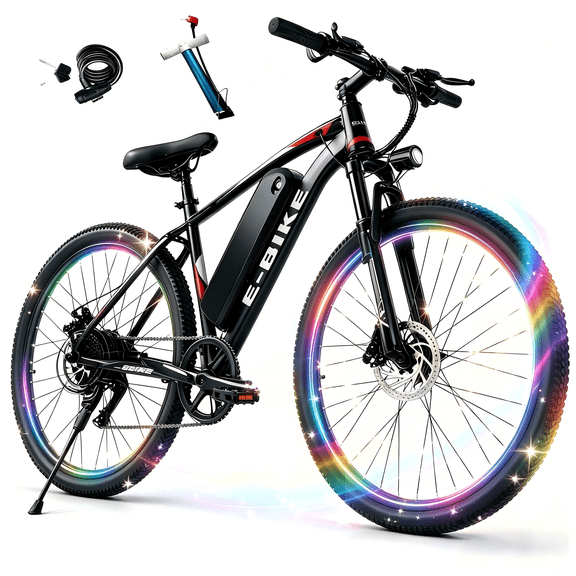 26IN 20MPH 45Miles 720W Electric Bicycle, 7-Speed Adult Commuter ebike with removable 12Ah 432Wh Battery, UL 2849