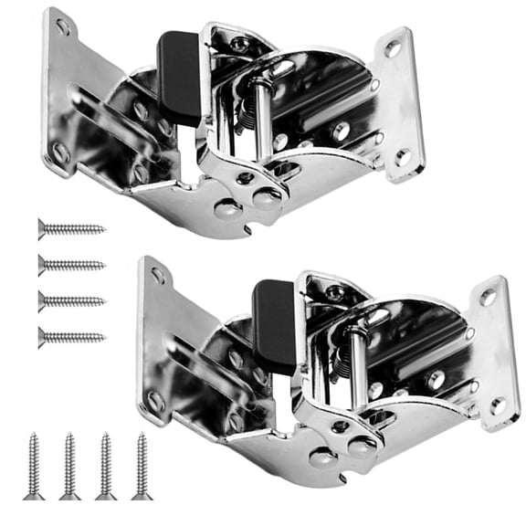2Pieces Multipurpose Foldable Hinges Latches Home Accessory for Table Legs and Cabinet Door Iron Concealed Hinges