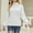 White, variant on AOOCHASLIY Clearance Sweaters Women's Fashion Long Sleeves Turtleneck Loose Solid Color Tops Blouse Knitted Sweater