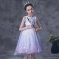 thumbnail image 4 of Princess Elsa Robe Sans Manches Jupes en Maille pour Filles Envoi de Capes Costumes d'Halloween, 4 of 6