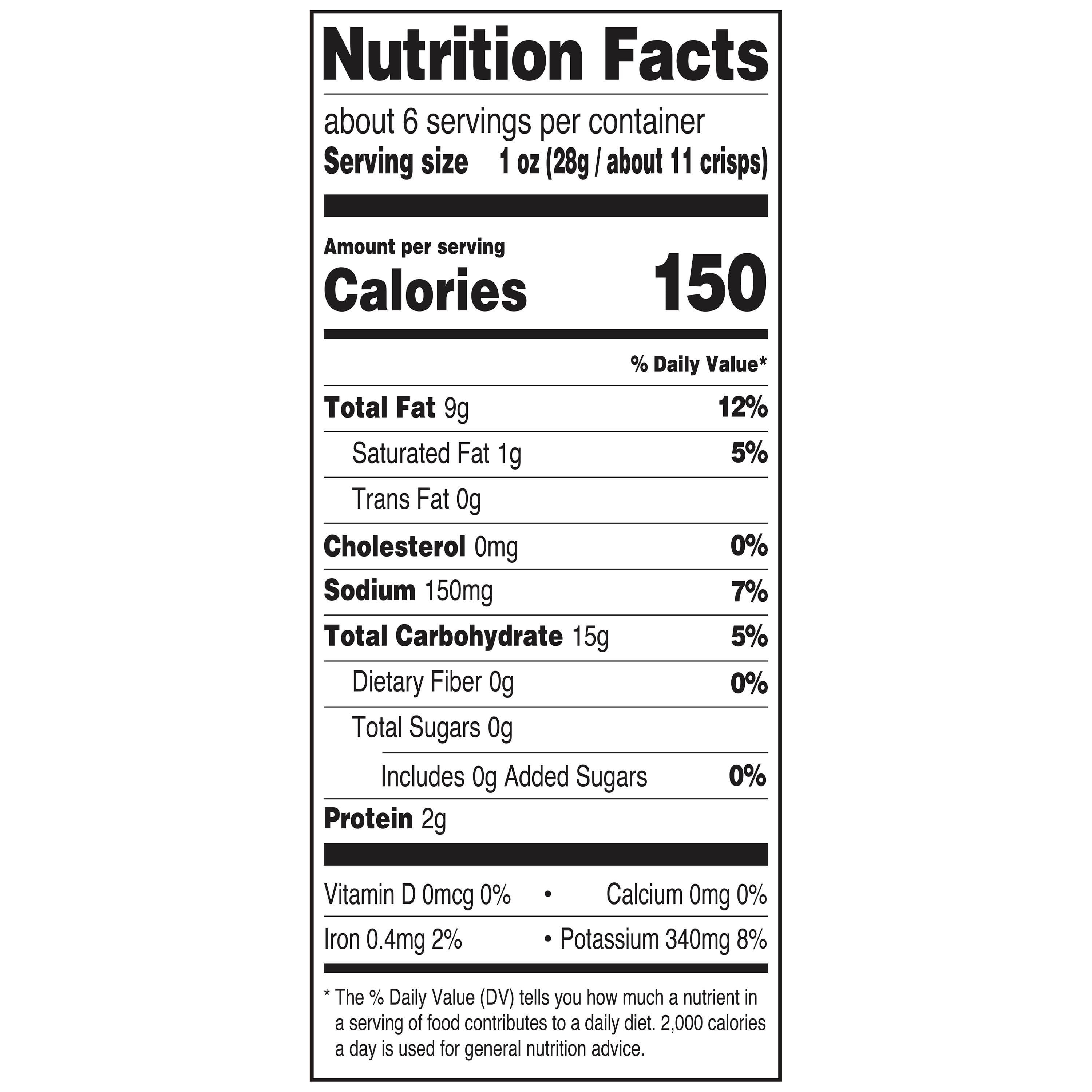 Great Value Stack Attack Original Potato Crisps, 5.5 oz