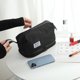 thumbnail image 3 of Bolsa de cosméticos de doble capa, de aseo de gran capacidad, nailon para acampar (negro) Likrtyny Para Estrenar, 3 of 7