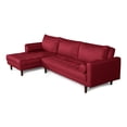 thumbnail image 4 of Sala Modular Sofá Cama De Lino Rojo Modelo Nadine, 4 of 9