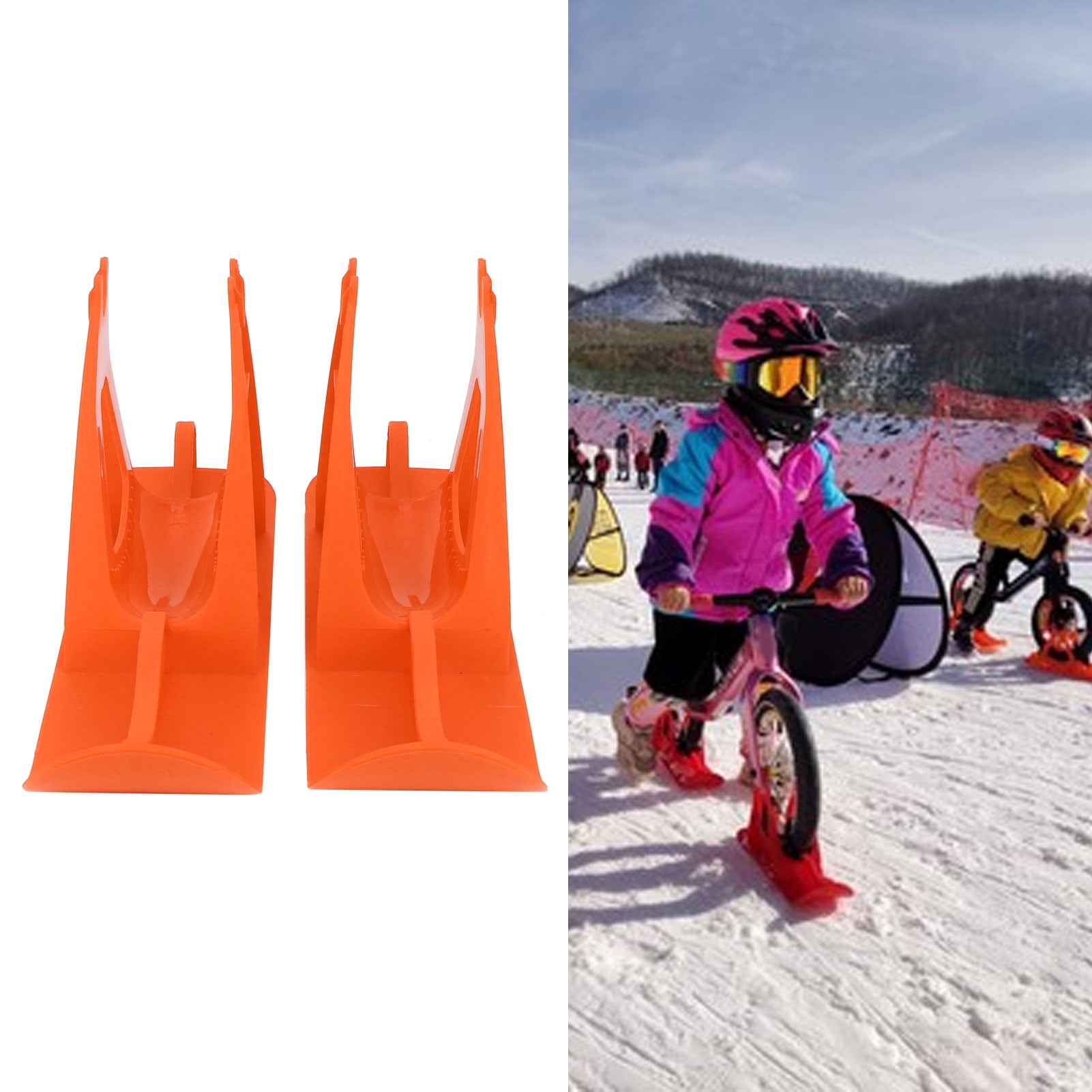 Pieces de Scooter de Velo d Equilibre Ensemble de Planche de Traineau a Neige Durable Portable Plastique pour la Neige Ou le Sable Scooter Enfants