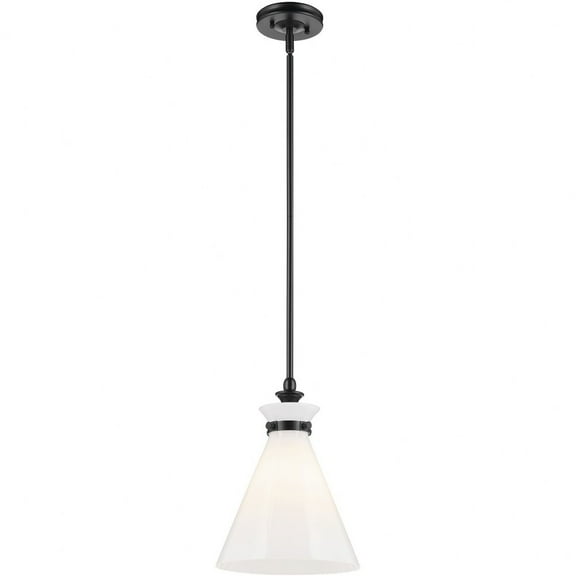 52774BK Kichler Lighting Laria - 1 Light Medium Pendant-14.5 Inch Tall and 10.5 Inch Wide-Black Finish