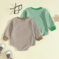 thumbnail image 4 of larppty Newborn Baby Boy Clothes Digger Long Sleeve Sweatshirt Romper Pullover Sweater Onesie Cute Fall Winter Outfits, 4 of 6