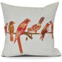 Morning Birds Animal Print Pillow