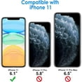 thumbnail image 2 of CRKMGS-Case for iPhone 11 6.1-Inch, Non-Yellowing Shockproof Phone Bumper Cover, Anti-Scratch Clear Back (Midnight Green), 2 of 4