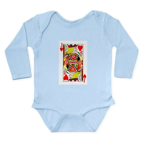 CafePress - Jack Of Hearts Body Suit - Long Sleeve Cotton Baby Bodysuit