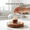 Color, variant on Lilixerw Mini Wooden Base Cake Display Stand with Glass Dome,Clear Glass Bell Jar Cover Suitable for Dessert Cheese Candy Plants