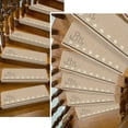 thumbnail image 4 of 2-pack stair tread pads solid wood non-slip silent stair mats washable, 4 of 6