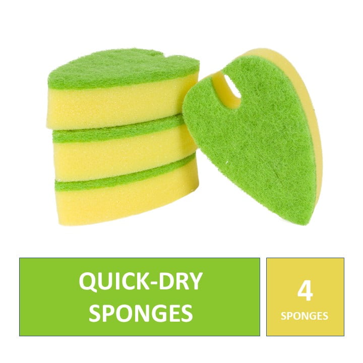 Quick Dry Sponge, 4 Pack