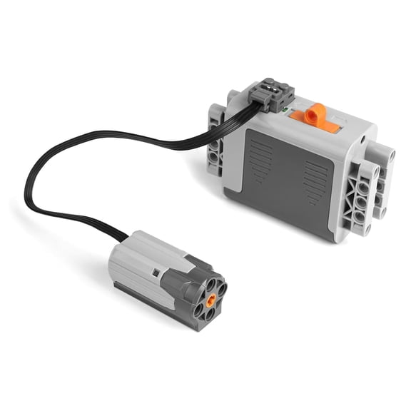 Servo Motor Function Accessories, Set of 2 Remote Control Power Function Accessories, Servo Electric Motors Blocks, Compatible with Lego Building Block Models