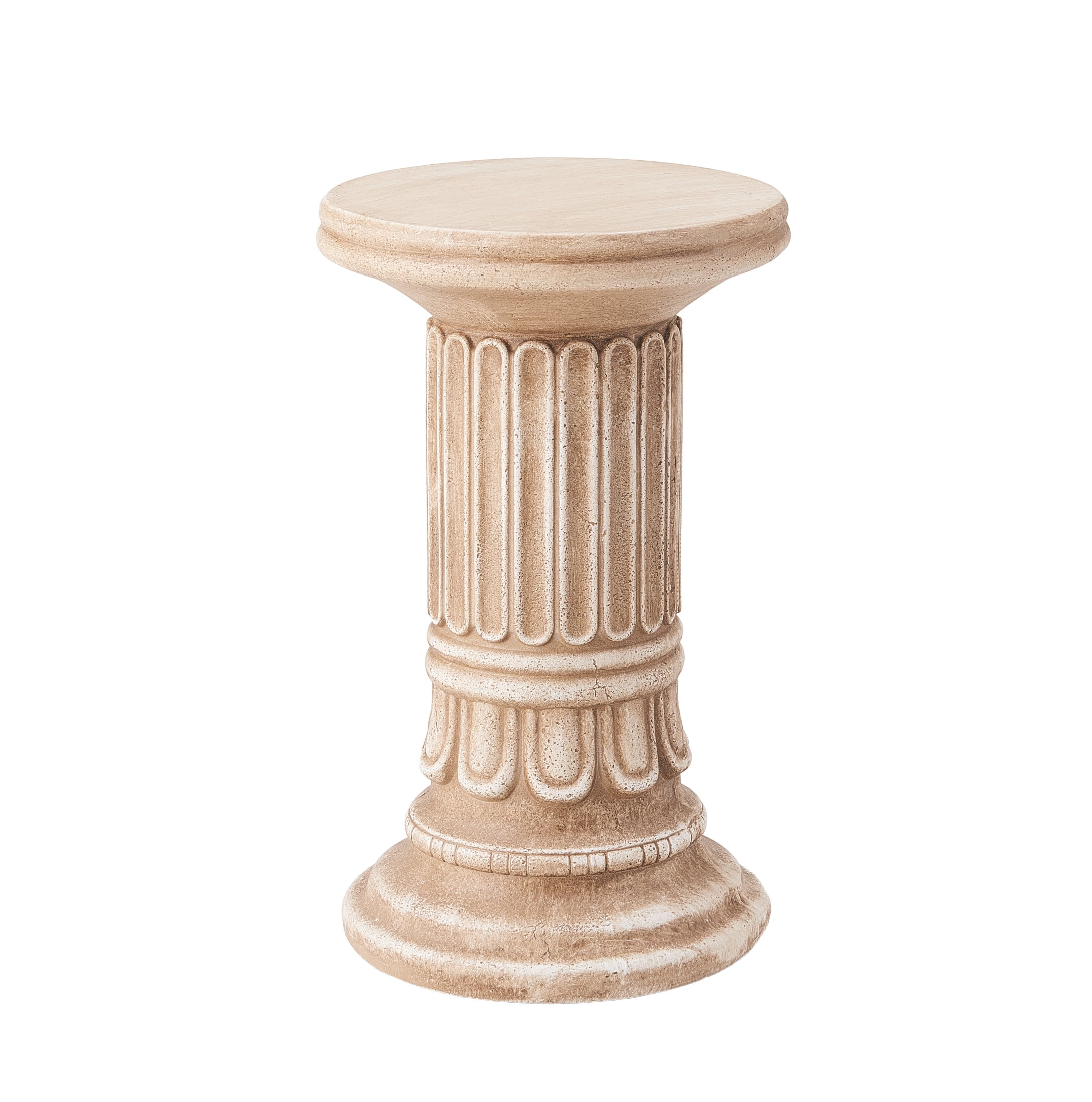 Christopher Knight Home 19.25" Decorative Column Plant Stand, Indoor Outdoor Display Pedestal, Antique Gray