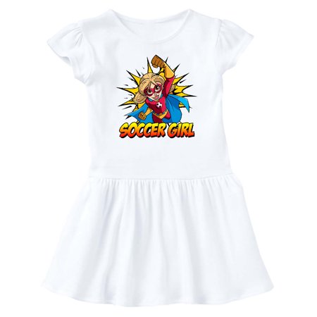 

Inktastic Soccer Girl Superhero Gift Baby Girl Dress