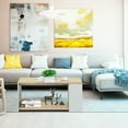 thumbnail image 4 of Gymax 2-Tier Coffee Table Sofa Side Table w/ 2 Storage Shelves Living Room Office Oak, 4 of 10