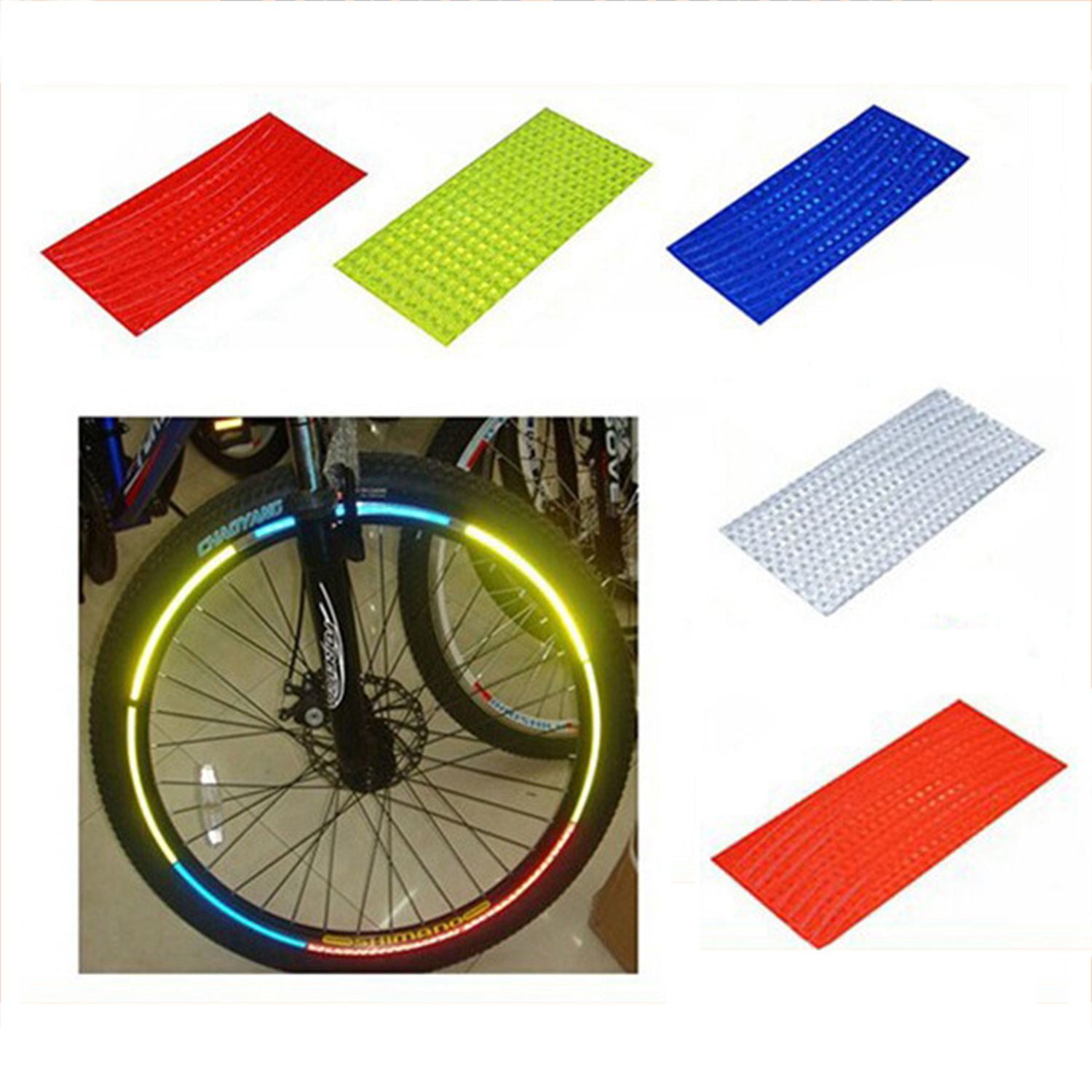 Graphic Decal Reflector  Reflective Strip Bicycle Sticker Safety Tape Vinyl 