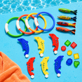 thumbnail image 3 of Colorful Pool Diving, Underwater Sinking Swim Training Set, Easy-Grip Dive for Swimming Practice, Beach Games, Pool Parties and Summer Water Activities, 3 of 6